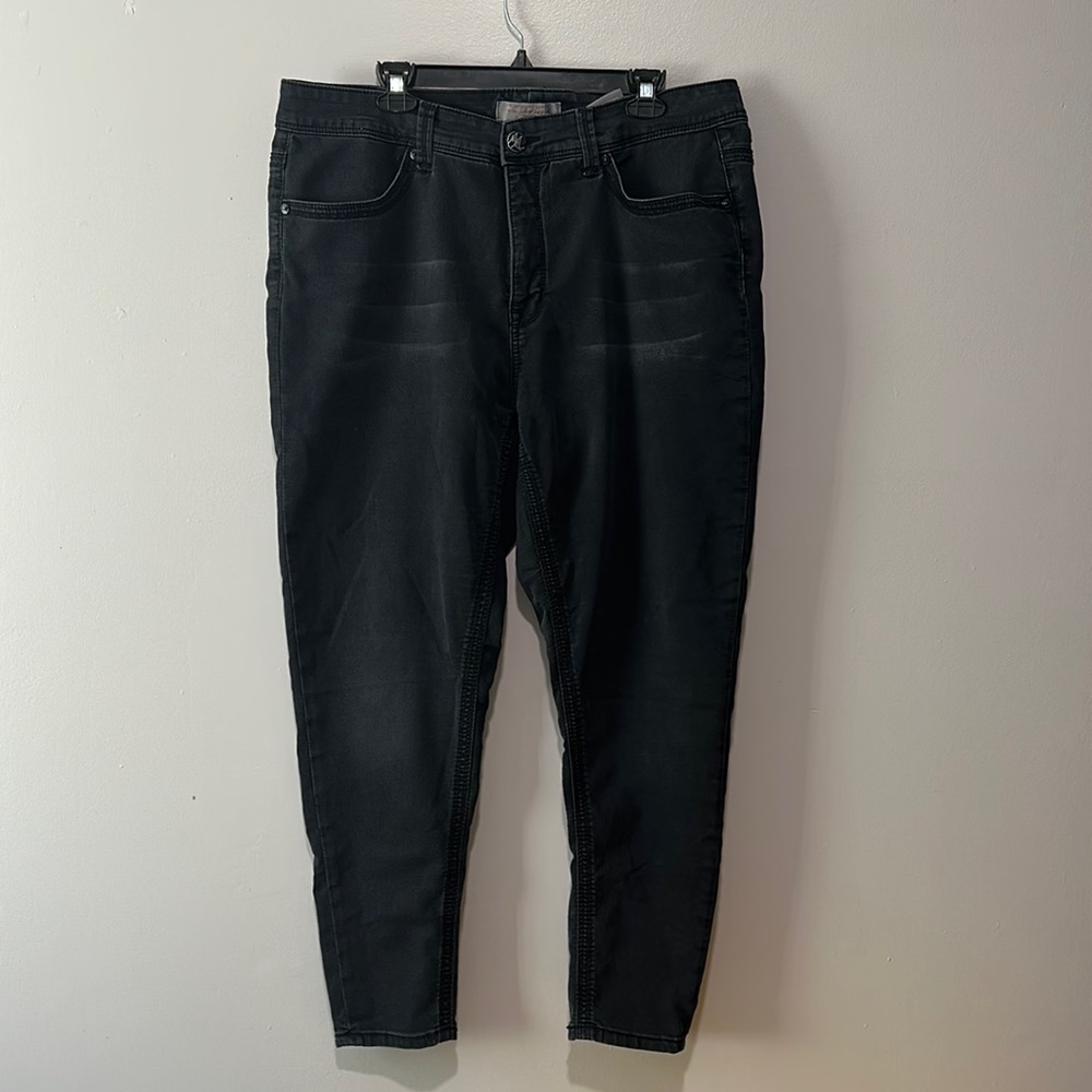 Melissa McCarthy x Seven7 Black Wash Pencil Skinny Jeans Size 18